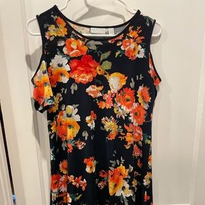 NY & co. Navy floral dress